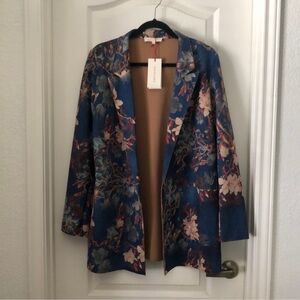 Solitaire Floral Patterned Women's Blazer